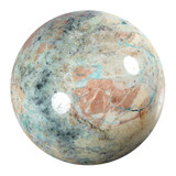 Azuriet-malachiet met koper in matrix bol 92 mm | 1116 gram Azuriet-malachiet met koper in matrix bol 92 mm | 1116 gram