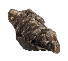 Rookkwarts drusy op speculariet ruw 22 x 8,5 x 9 cm | 2410 gram Rookkwarts drusy op speculariet ruw 22 x 8,5 x 9 cm | 2410 gram