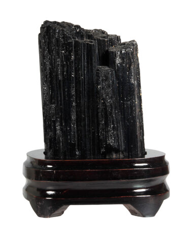 Toermalijn (zwart) ruw 15 x 8,5 x 5,5 cm / 1307 gram | op standaard Toermalijn (zwart) ruw 15 x 8,5 x 5,5 cm / 1307 gram | op standaard