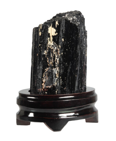 Toermalijn (zwart) ruw op standaard 15 x 8,5 x 5,5 cm | 1307 gram Toermalijn (zwart) ruw op standaard 15 x 8,5 x 5,5 cm | 1307 gram