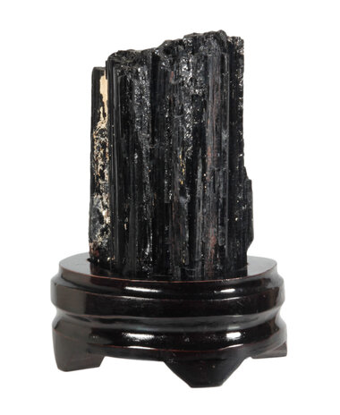 Toermalijn (zwart) ruw 15 x 8,5 x 5,5 cm / 1307 gram | op standaard Toermalijn (zwart) ruw 15 x 8,5 x 5,5 cm / 1307 gram | op standaard
