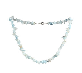 Aquamarijn (blauw) ketting split Aquamarijn (blauw) ketting split