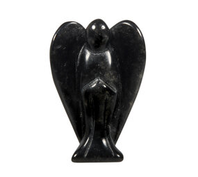Obsidiaan (zwart) engel 5 cm