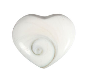 Shiva oog gepolijst hart 3,5 - 4 cm