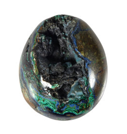 Azuriet-malachiet edelsteen ei 3,9 x 3,3 cm