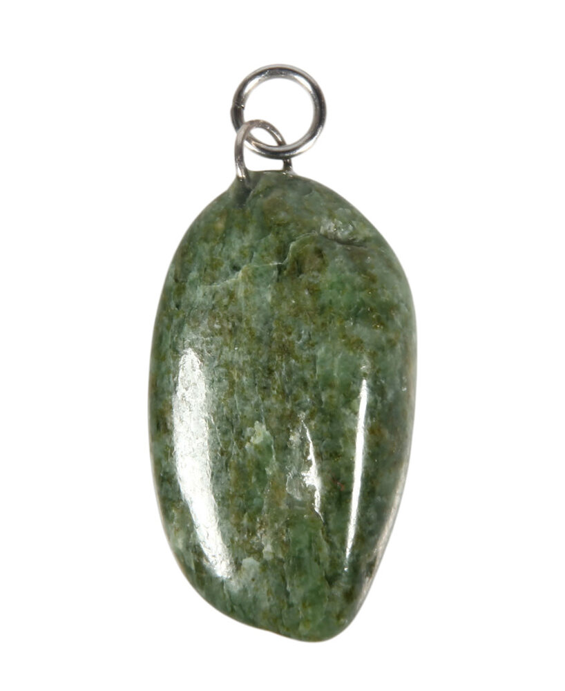 Holle Gesneden Draak Hanger Talisman - Natuurlijke Groene Jade Munt
