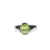 Zilveren ring peridoot maat 18 | rond 9 mm Zilveren ring peridoot maat 18 | rond 9 mm