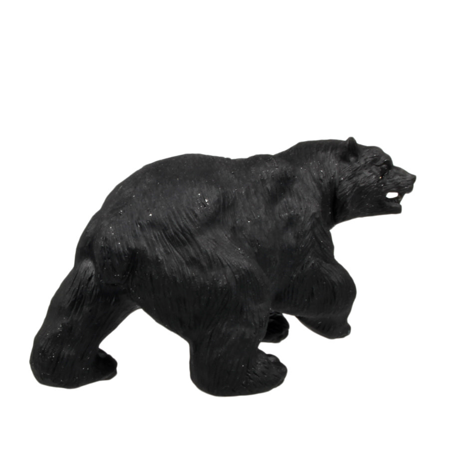Obsidiaan (zwart) beer 13,3 x 6 x 6,8 cm | 365 gram