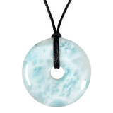 Larimar hanger donut 3,18 cm | 11 gram Larimar hanger donut 3,18 cm | 11 gram