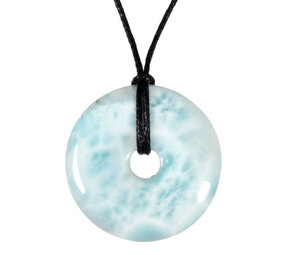 Larimar hanger donut 3,18 cm | 11 gram Larimar hanger donut 3,18 cm | 11 gram