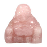 Rozenkwarts boeddha 4,5 - 5 cm