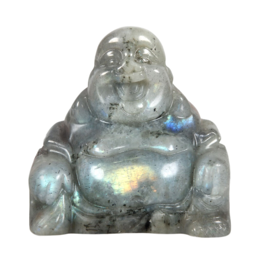 Labradoriet boeddha 4,5 - 5 cm