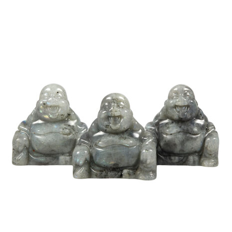 Labradoriet boeddha 4,5 - 5 cm