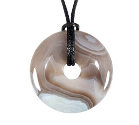 Agaat (Botswana) hanger donut 3 cm