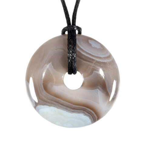 Agaat (Botswana) hanger donut 3 cm