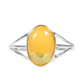 Zilveren ring barnsteen maat 19 1/2 | ovaal 1,2 x 0,8 cm Zilveren ring barnsteen maat 19 1/2 | ovaal 1,2 x 0,8 cm