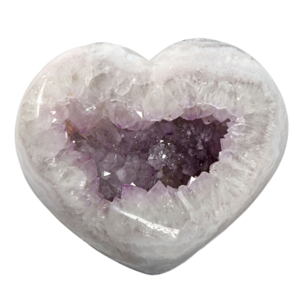 Amethist geode hart geslepen 17 ,5 x 15 x 12,5 cm | 3456 gram Amethist geode hart geslepen 17 ,5 x 15 x 12,5 cm | 3456 gram