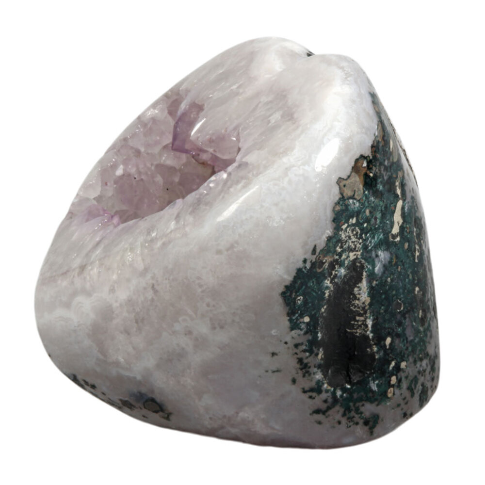 Amethist geode hart geslepen 17 ,5 x 15 x 12,5 cm | 3456 gram Amethist geode hart geslepen 17 ,5 x 15 x 12,5 cm | 3456 gram