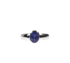 Zilveren ring tanzaniet maat 19 1/4 | ovaal facet 8 x 6 mm Zilveren ring tanzaniet maat 19 1/4 | ovaal facet 8 x 6 mm
