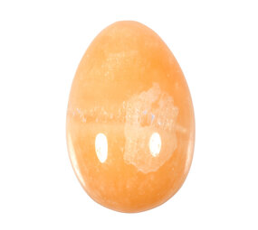 Calciet (oranje) edelsteen ei 4 tot 4,5 cm Calciet (oranje) edelsteen ei 4 tot 4,5 cm