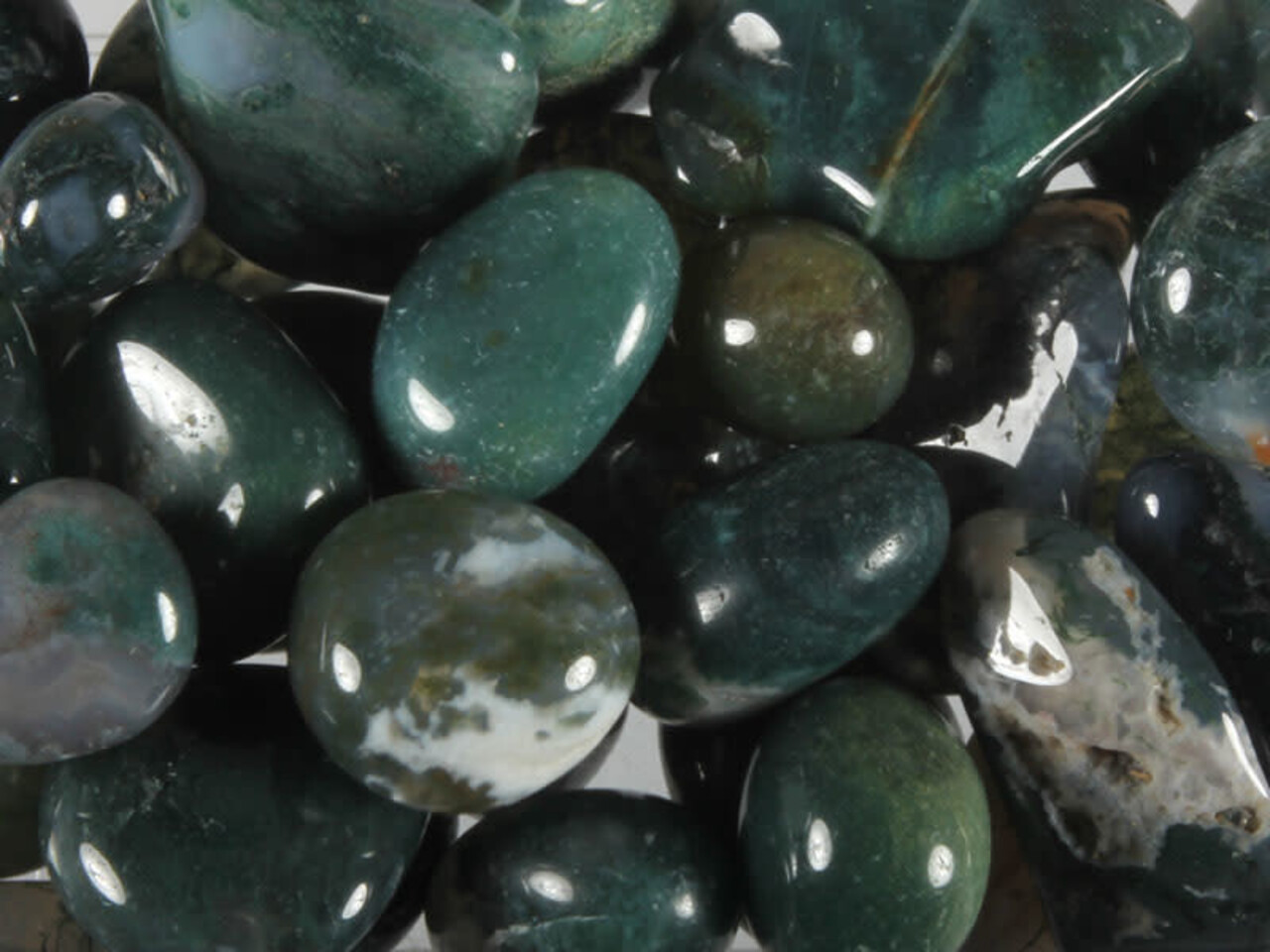 Mosagaat steen getrommeld 20 - 30 gram