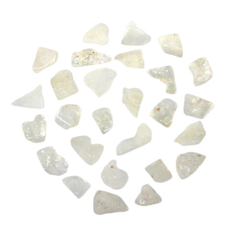 Libisch woestijnglas steen getrommeld 1 - 2 gram Libisch woestijnglas steen getrommeld 1 - 2 gram