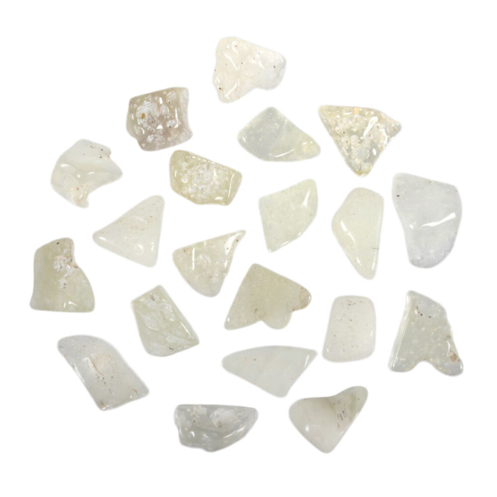 Libisch woestijnglas steen getrommeld 2 - 5 gram