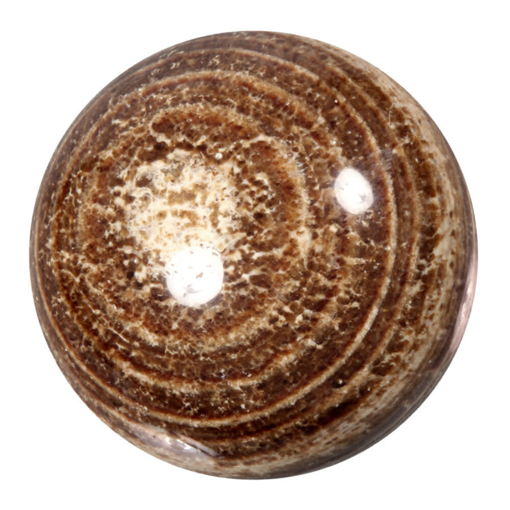 Aragoniet (bruin) bol 64,5 mm | 358 gram