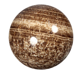 Aragoniet (bruin) bol 64,5 mm | 358 gram