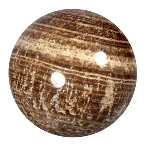 Aragoniet (bruin) bol 64,5 mm | 358 gram