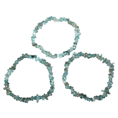 Apatiet (groen/blauw) armband split Apatiet (groen/blauw) armband split