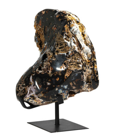 Agaat met chalcedoon (drusy) 22 x 17 x 16 cm / 5630 gram | op standaard Agaat met chalcedoon (drusy) 22 x 17 x 16 cm / 5630 gram | op standaard