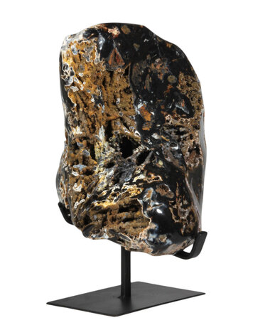 Agaat met chalcedoon (drusy) 22 x 17 x 16 cm / 5630 gram | op standaard Agaat met chalcedoon (drusy) 22 x 17 x 16 cm / 5630 gram | op standaard