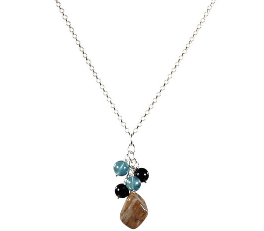 Zilveren ketting tros rust & concentratie Zilveren ketting tros rust & concentratie