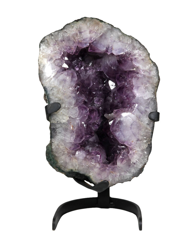 Amethist geode 33 x 23 x 18 cm / 13090 gram | met standaard Amethist geode 33 x 23 x 18 cm / 13090 gram | met standaard