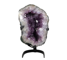 Amethist geode 33 x 23 x 18 cm / 13090 gram | met standaard Amethist geode 33 x 23 x 18 cm / 13090 gram | met standaard