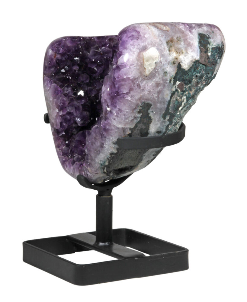Amethist geode 30 x 27 x 22 cm / 17030 gram | met standaard