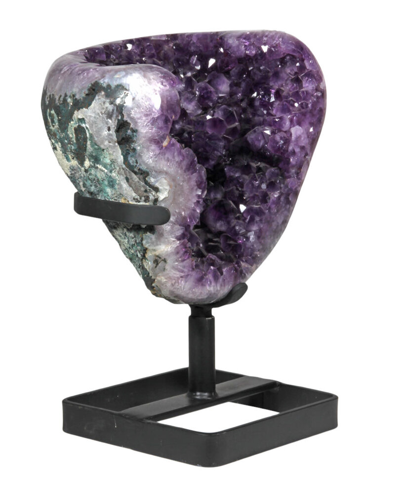 Amethist geode 30 x 27 x 22 cm / 17030 gram | met standaard