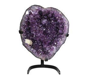 Amethist geode 42 x 37 x 11 cm / 17930 gram | met standaard Amethist geode 42 x 37 x 11 cm / 17930 gram | met standaard