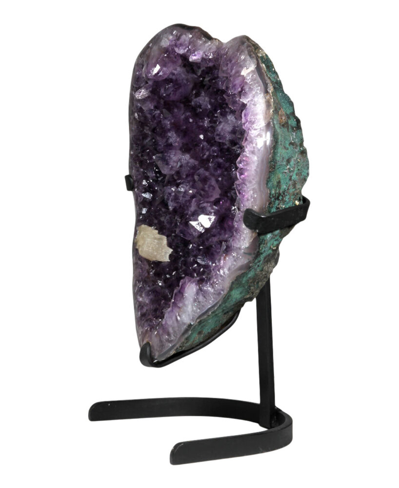 Amethist geode 42 x 37 x 11 cm / 17930 gram | met standaard Amethist geode 42 x 37 x 11 cm / 17930 gram | met standaard