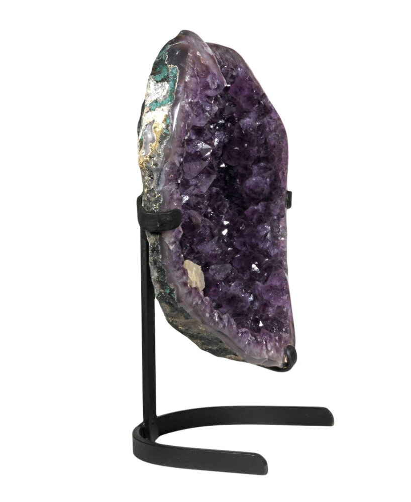 Amethist geode 42 x 37 x 11 cm / 17930 gram | met standaard Amethist geode 42 x 37 x 11 cm / 17930 gram | met standaard
