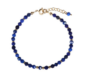 Lapis lazuli gold filled armband | 4 mm facet Lapis lazuli gold filled armband | 4 mm facet