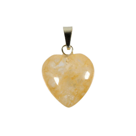 Azeztuliet (Himalaya) hanger hart 15 mm met 14k gouden oogje Azeztuliet (Himalaya) hanger hart 15 mm met 14k gouden oogje