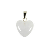 Azeztuliet hanger hart 15 mm met 14k gouden oogje Azeztuliet hanger hart 15 mm met 14k gouden oogje
