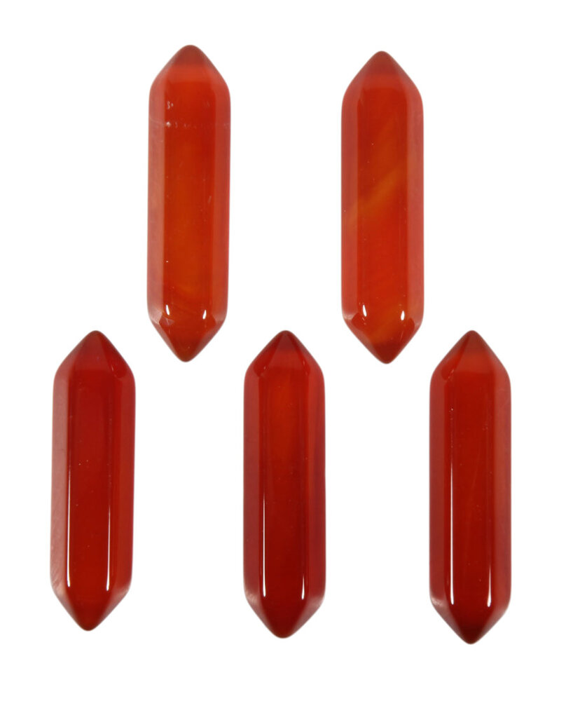 Carneool dubbeleinder geslepen Carneool dubbeleinder geslepen