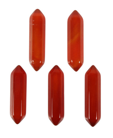 Carneool dubbeleinder geslepen Carneool dubbeleinder geslepen
