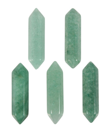 Aventurijn (groen) dubbeleinder geslepen Aventurijn (groen) dubbeleinder geslepen