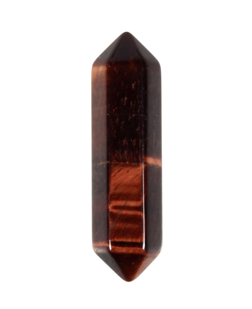 Tijgeroog (rood) dubbeleinder geslepen