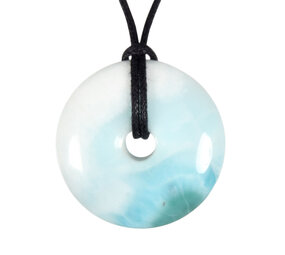 Larimar hanger donut 3,3 cm | 13,6 gram Larimar hanger donut 3,3 cm | 13,6 gram