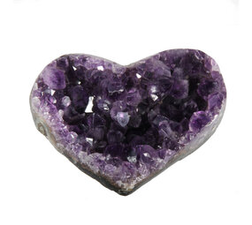 Amethist cluster hart 6 - 7 cm Amethist cluster hart 6 - 7 cm